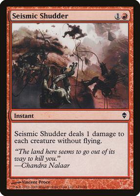 Seismic Shudder card from Zendikar