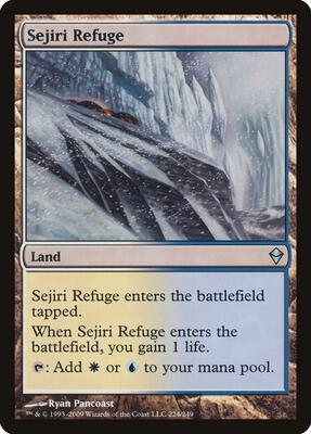 Sejiri Refuge card from Zendikar