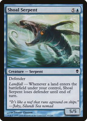 Shoal Serpent card from Zendikar