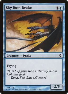 Sky Ruin Drake card from Zendikar