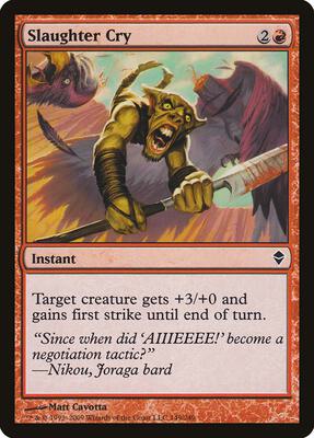 Slaughter Cry card from Zendikar