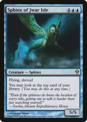 Sphinx of Jwar Isle card from Zendikar
