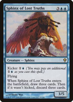 Sphinx of Lost Truths card from Zendikar