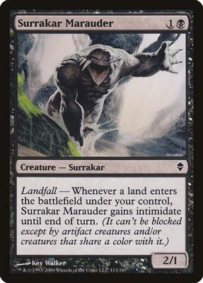 Surrakar Marauder card from Zendikar