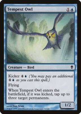Tempest Owl card from Zendikar