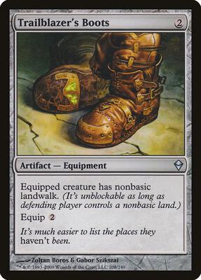 Trailblazer's Boots card from Zendikar