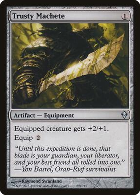 Trusty Machete card from Zendikar