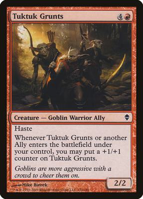 Tuktuk Grunts card from Zendikar
