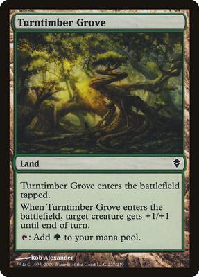 Turntimber Grove card from Zendikar