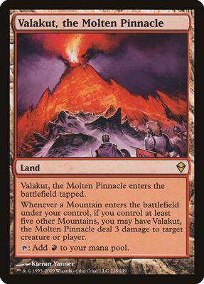 Valakut, the Molten Pinnacle card from Zendikar