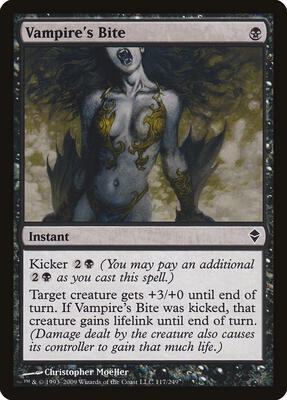 Vampire's Bite card from Zendikar