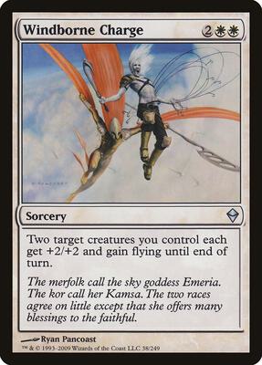 Windborne Charge card from Zendikar