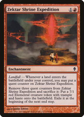 Zektar Shrine Expedition card from Zendikar