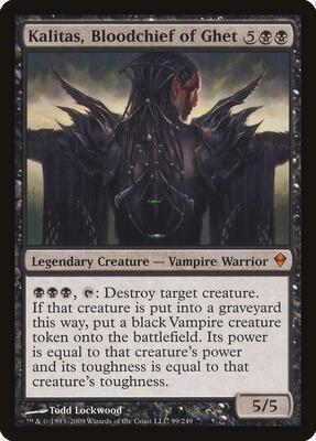 Kalitas, Bloodchief of Ghet card from Zendikar