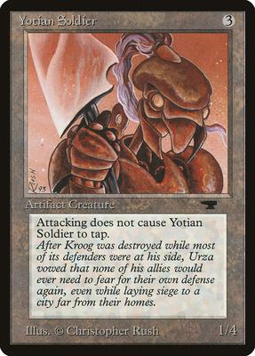 Yotian Soldier card from Antiquities