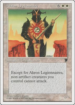 Akron Legionnaire card from Chronicles