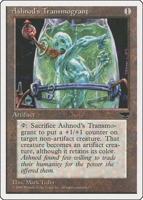Ashnod's Transmogrant card from Chronicles