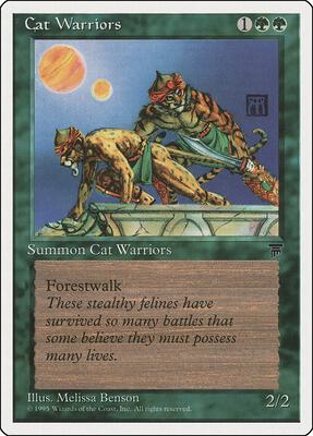 Cat Warriors card from Chronicles