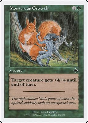 Monstrous Growth card from Starter 1999