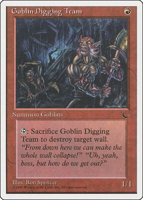 Goblin Digging Team card from Chronicles