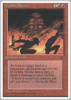 Goblin Shrine card from Chronicles