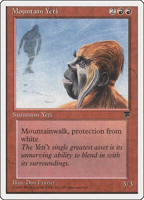Mountain Yeti card from Chronicles