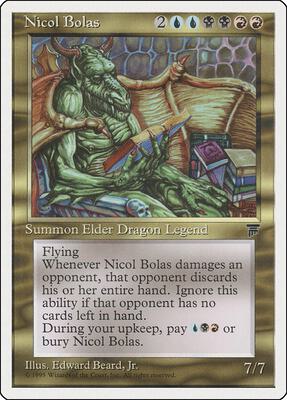 Nicol Bolas card from Chronicles