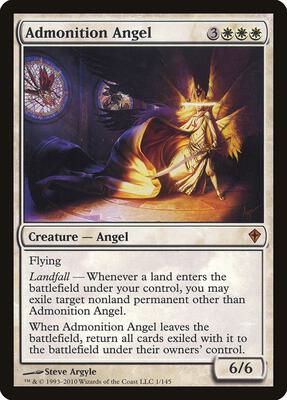 Admonition Angel card from Worldwake