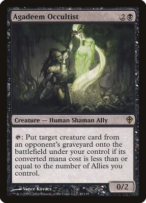 Agadeem Occultist card from Worldwake