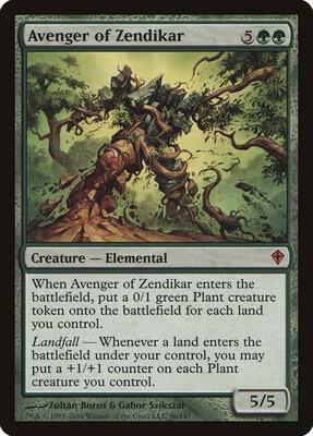 Avenger of Zendikar card from Worldwake