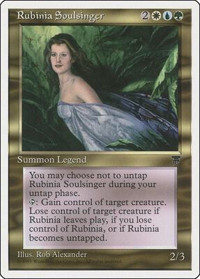 Rubinia Soulsinger card from Chronicles
