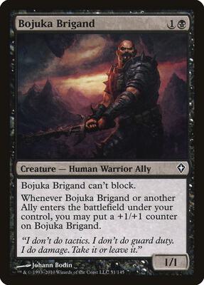 Bojuka Brigand card from Worldwake