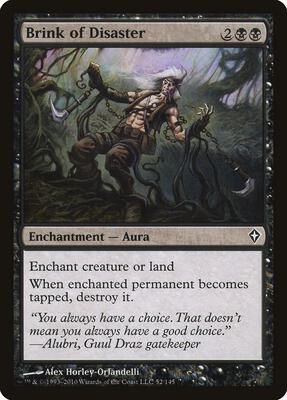 Brink of Disaster card from Worldwake
