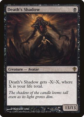 Death's Shadow card from Worldwake