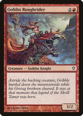 Goblin Roughrider card from Worldwake