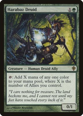 Harabaz Druid card from Worldwake