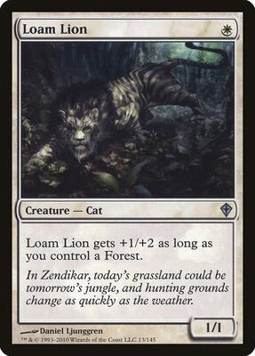 Loam Lion card from Worldwake