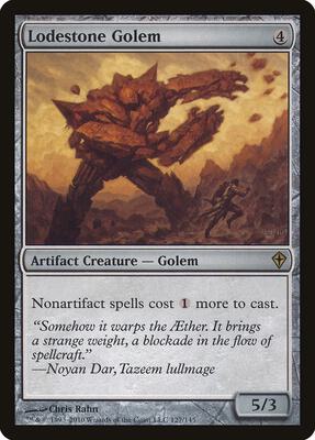 Lodestone Golem card from Worldwake