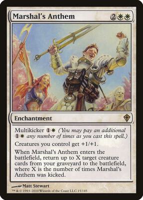 Marshal's Anthem card from Worldwake