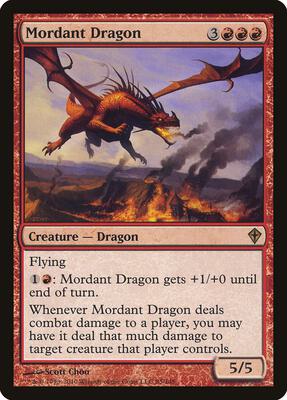 Mordant Dragon card from Worldwake