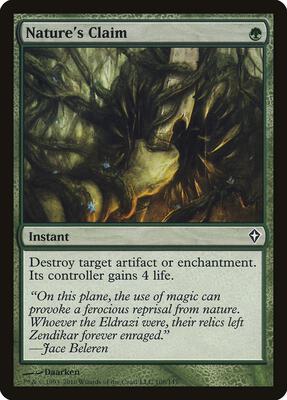 Nature's Claim card from Worldwake