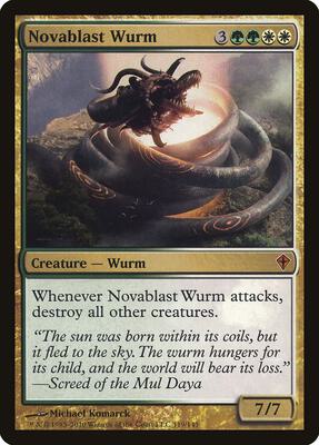 Novablast Wurm card from Worldwake