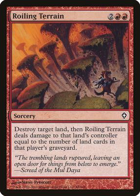 Roiling Terrain card from Worldwake
