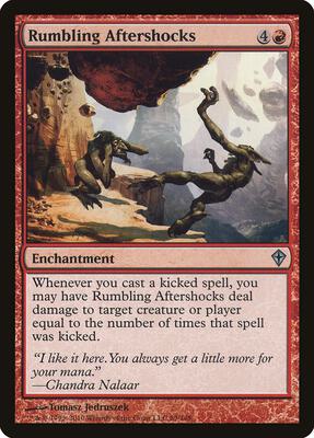 Rumbling Aftershocks card from Worldwake