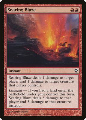 Searing Blaze card from Worldwake