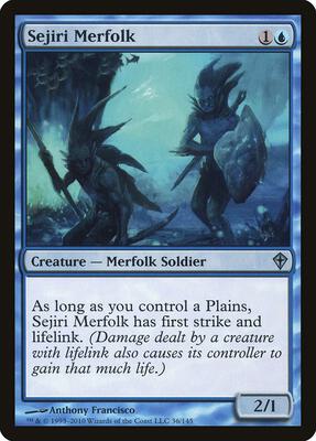 Sejiri Merfolk card from Worldwake