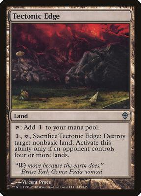 Tectonic Edge card from Worldwake