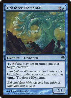 Tideforce Elemental card from Worldwake