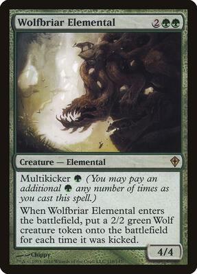 Wolfbriar Elemental card from Worldwake