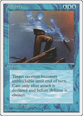 Teleport card from Chronicles